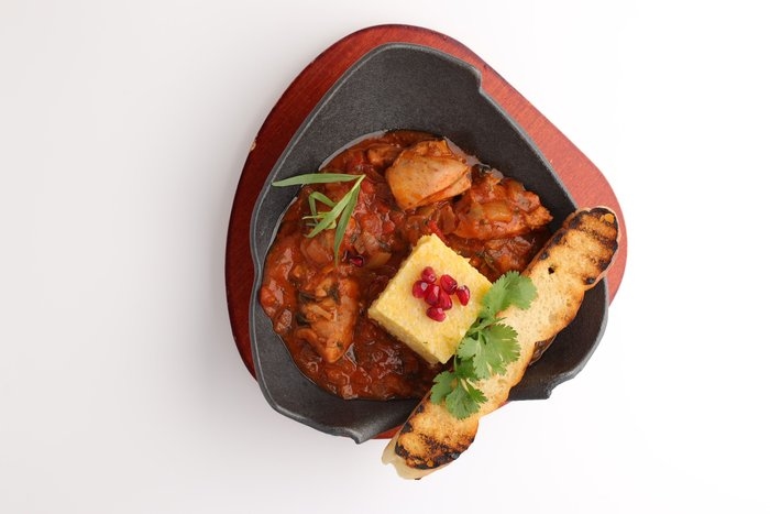 Чахохбили с мамалыгой