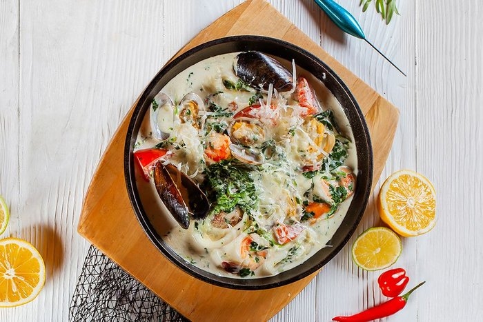 Фрикасе из морепродуктов