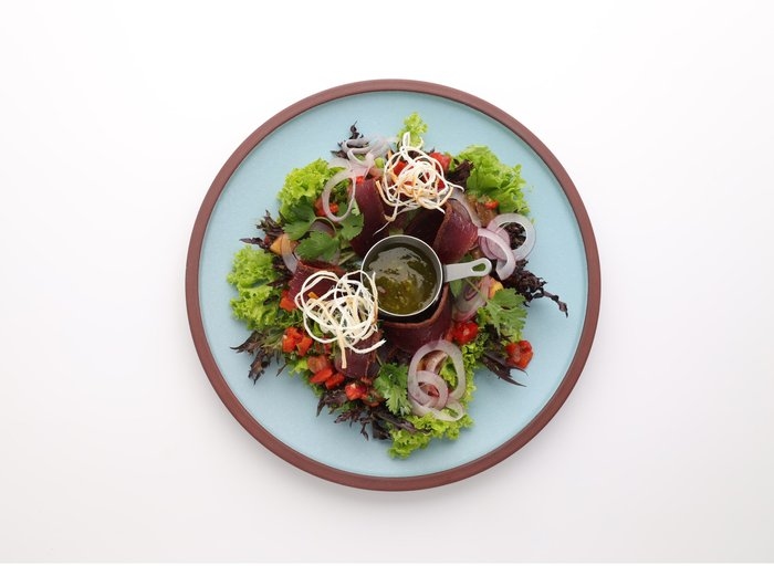 Салат с бастурмой