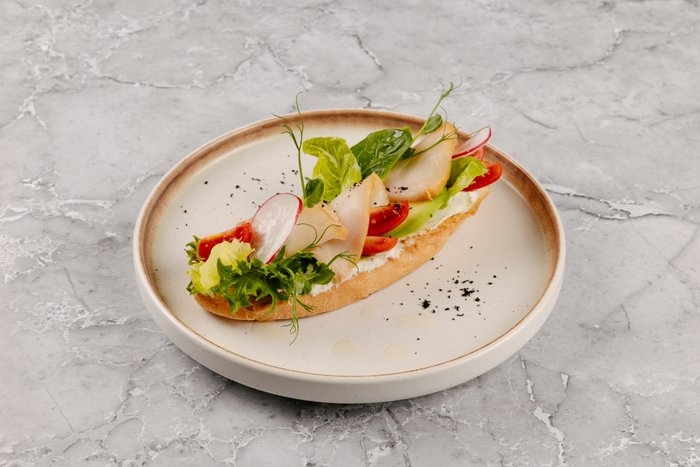 Брускетта с эсколаром 100гр.