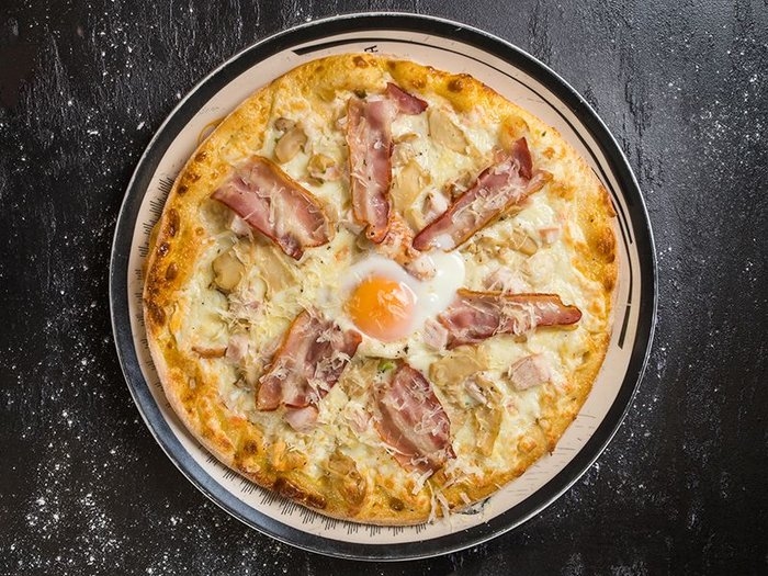 Карбонара с яйцом