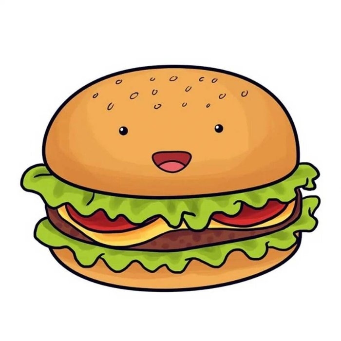 Гамбургер с фри (детский)