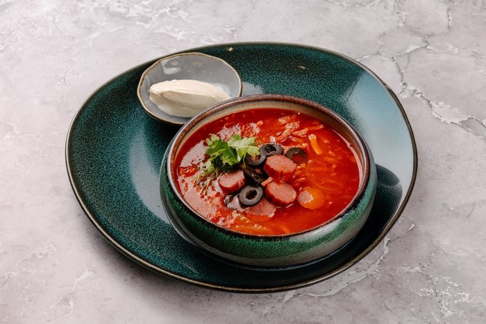 Тосканский суп с копченостями 350/30гр.