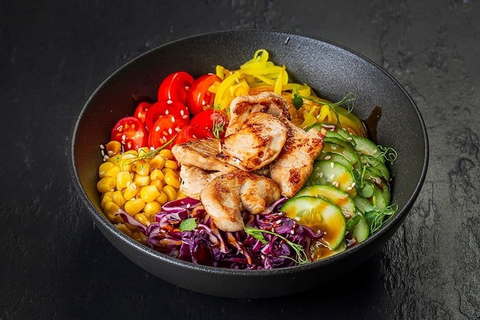 Поке с курицей