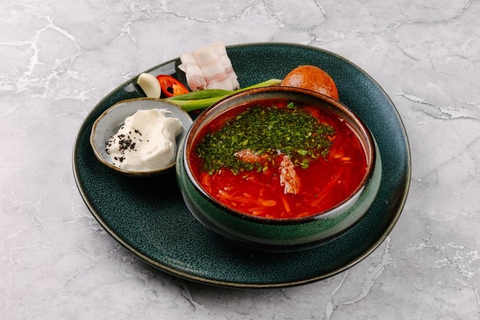 Борщ кубанский 350/30/35гр.