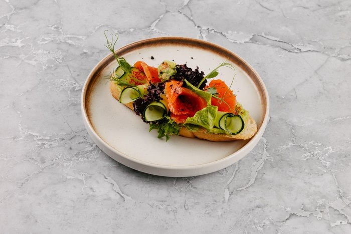 Брускетта с форелью 100гр