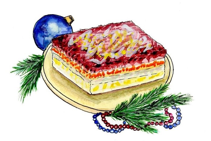 Сельдь под шубой 1кг